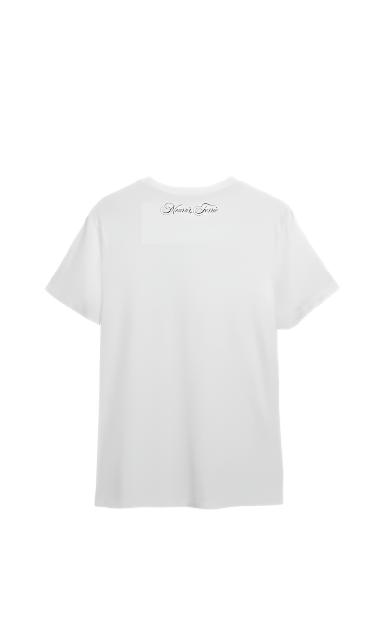 Mourri&Ferrie Discret WHITE- Jersey Crewneck T-Shirt