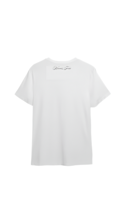 Mourri&Ferrie Discret WHITE- Jersey Crewneck T-Shirt